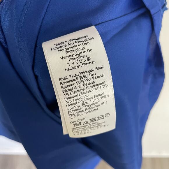 J Crew Collared Bi Stretch Wool Blend Short Sleeve Sheath Dress US Womens 00 New - Picture 8 of 8